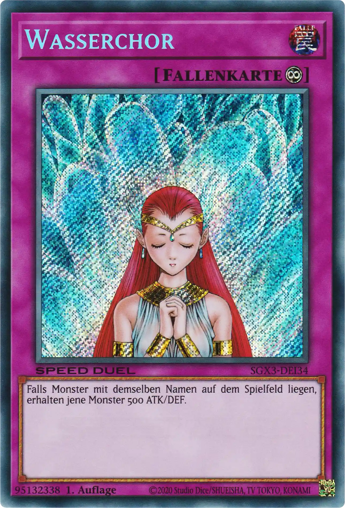 Wasserchor Yu-Gi-Oh! Karte SGX3-DEI34 Secret Rare
