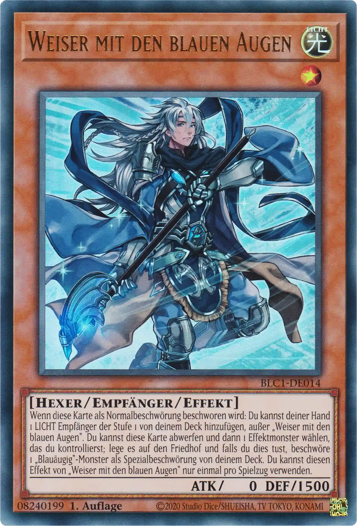 Weiser mit den blauen Augen Yu-Gi-Oh! Karte BLC1-DE014 Ultra Rare