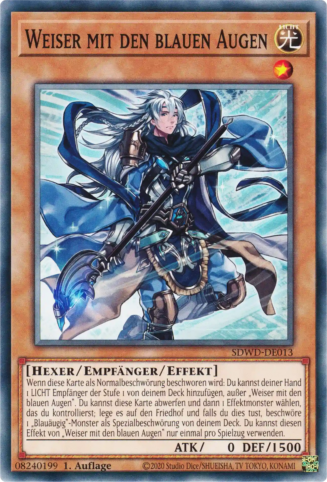 Weiser mit den blauen Augen Yu-Gi-Oh! Karte SDWD-DE013 Common