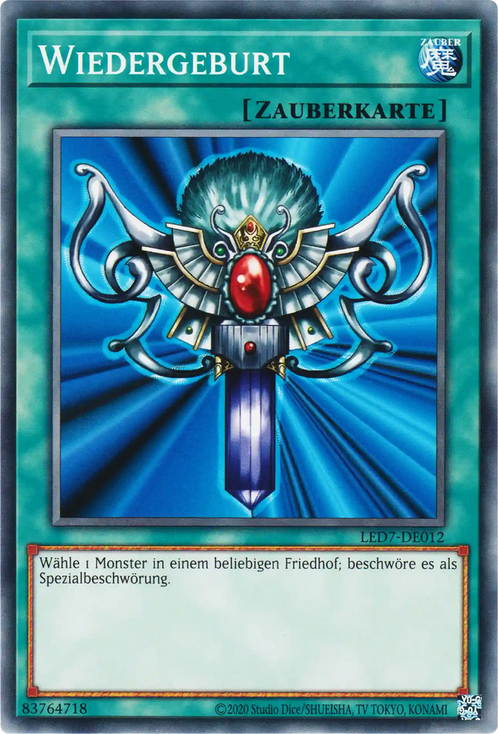 Wiedergeburt Yu-Gi-Oh! Karte LED7-DE012 Common