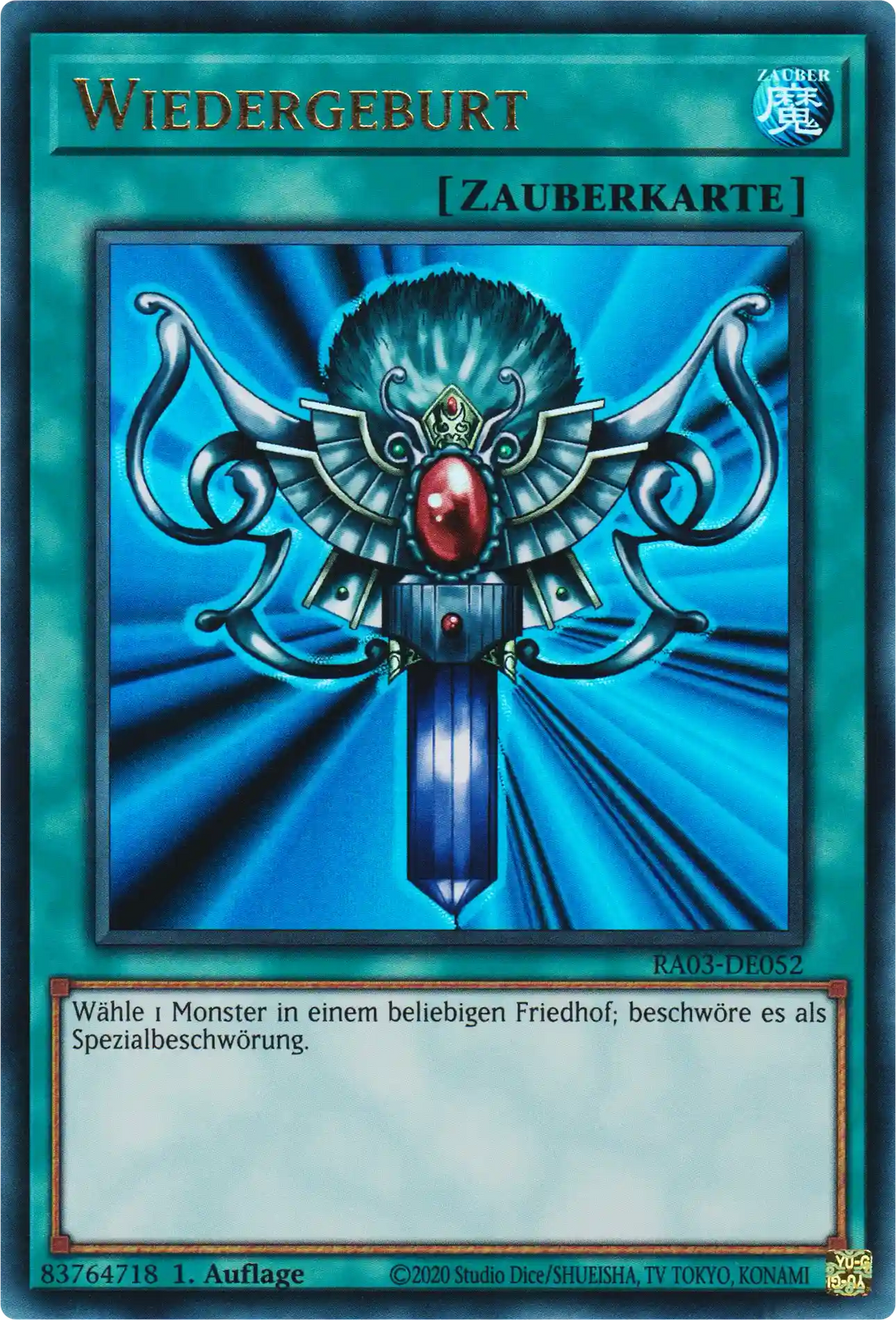 Wiedergeburt Yu-Gi-Oh! Karte RA03-DE052 Ultra Rare