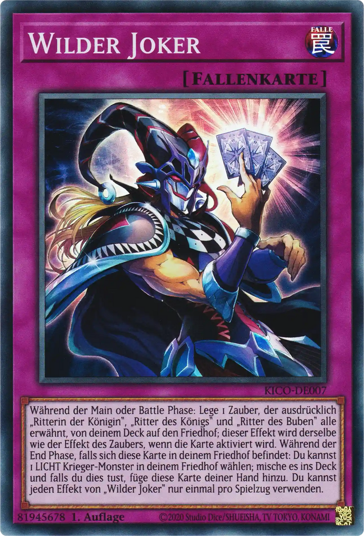 Wilder Joker Yu-Gi-Oh! Karte KICO-DE007 Super Rare