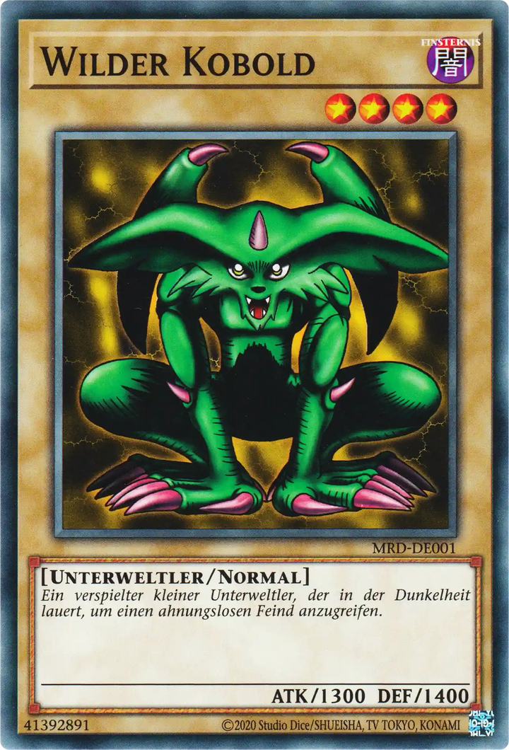 Wilder Kobold Yu-Gi-Oh! Karte MRD-DE001 Common
