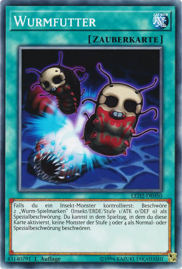 Wurmfutter Yu-Gi-Oh! Karte LED2-DE050 Common