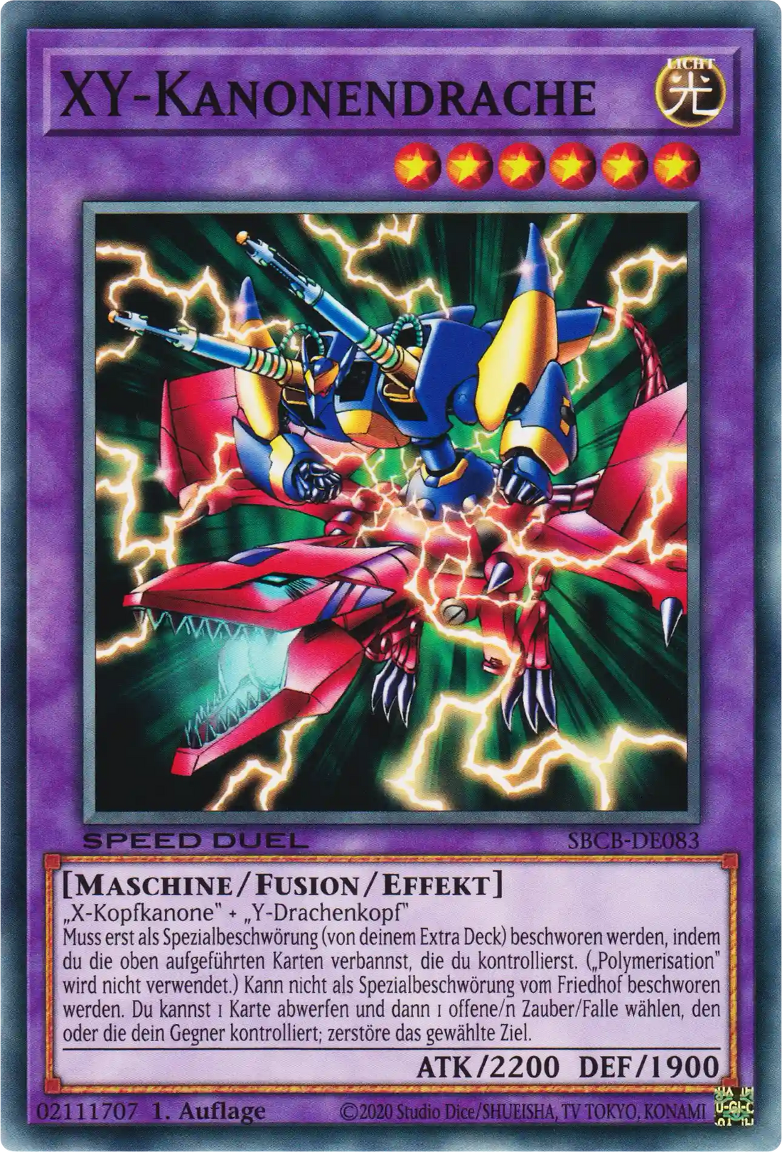 XY-Kanonendrache Yu-Gi-Oh! Karte SBCB-DE083 Common