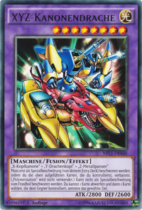 XYZ-Kanonendrache Yu-Gi-Oh! Karte MIL1-DE040 Rare