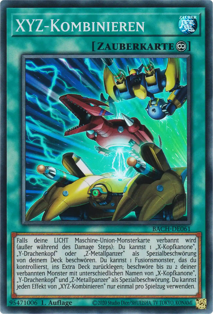 XYZ-Kombinieren Yu-Gi-Oh! Karte BACH-DE061 Super Rare