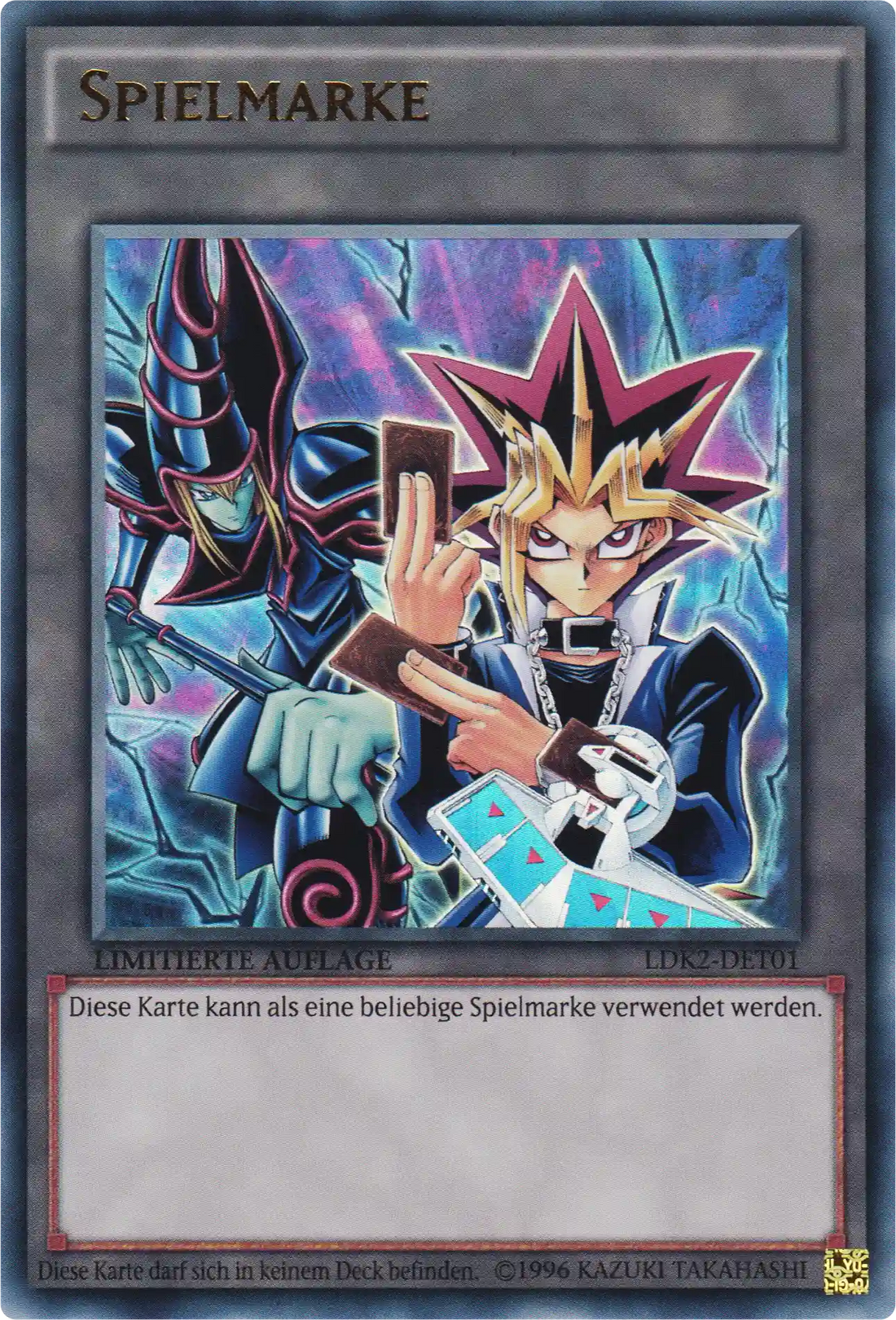 Yugi Muto & Dunkler Magier Spielmarke Yu-Gi-Oh! Karte LDK2-DET01 Ultra Rare