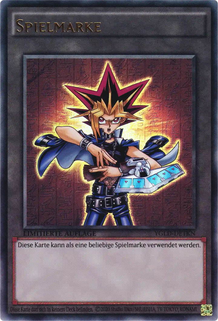 Yugi Muto Spielmarke Yu-Gi-Oh! Karte YGLD-DETKN Ultra Rare