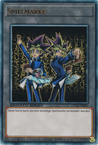 Yugi Muto & Yami Yugi Spielmarke Yu-Gi-Oh! Karte CT14-DE007 Ultra Rare