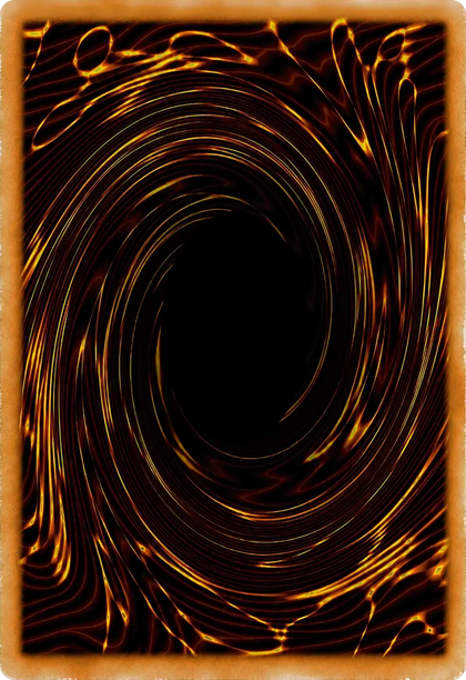 Beispiel einer Yu-Gi-Oh!-Kartenrückseite im Zustand Excellent