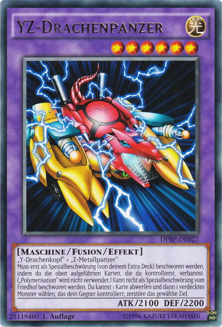 YZ-Drachenpanzer Yu-Gi-Oh! Karte DPRP-DE027 Rare
