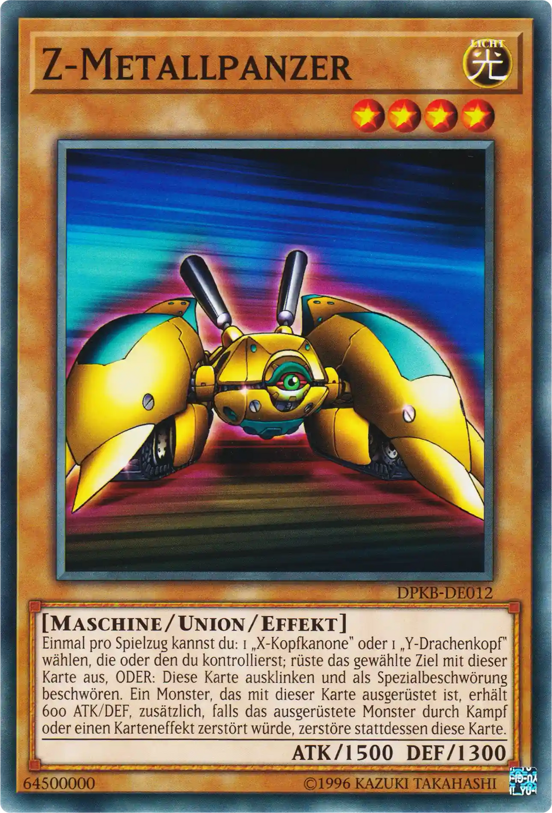 Z-Metallpanzer Yu-Gi-Oh! Karte DPKB-DE012 Common