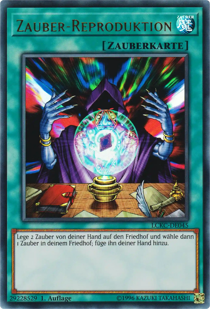 Zauber-Reproduktion Yu-Gi-Oh! Karte LCKC-DE045 Ultra Rare