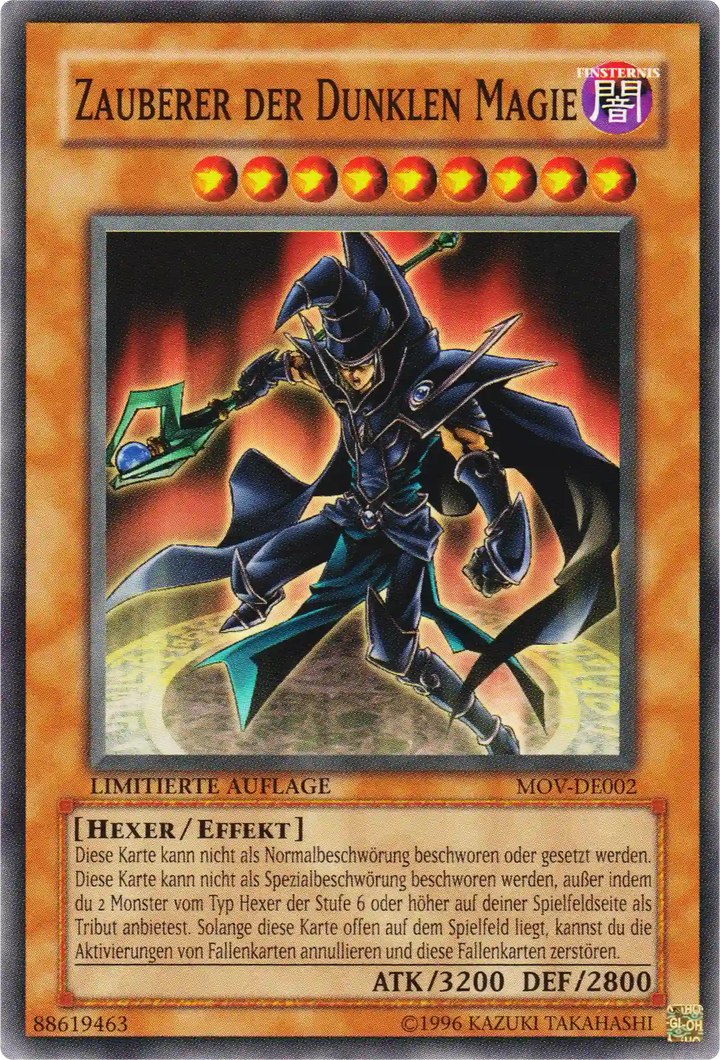 Zauberer der Dunklen Magie Yu-Gi-Oh! Karte MOV-DE002 Common