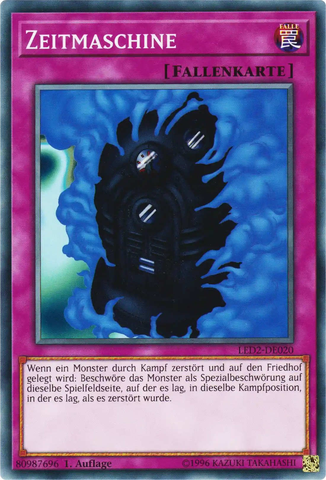 Zeitmaschine Yu-Gi-Oh! Karte LED2-DE020 Common