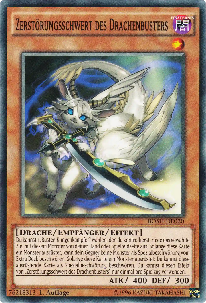Zerstörungsschwert des Drachenbusters Yu-Gi-Oh! Karte BOSH-DE020 Common