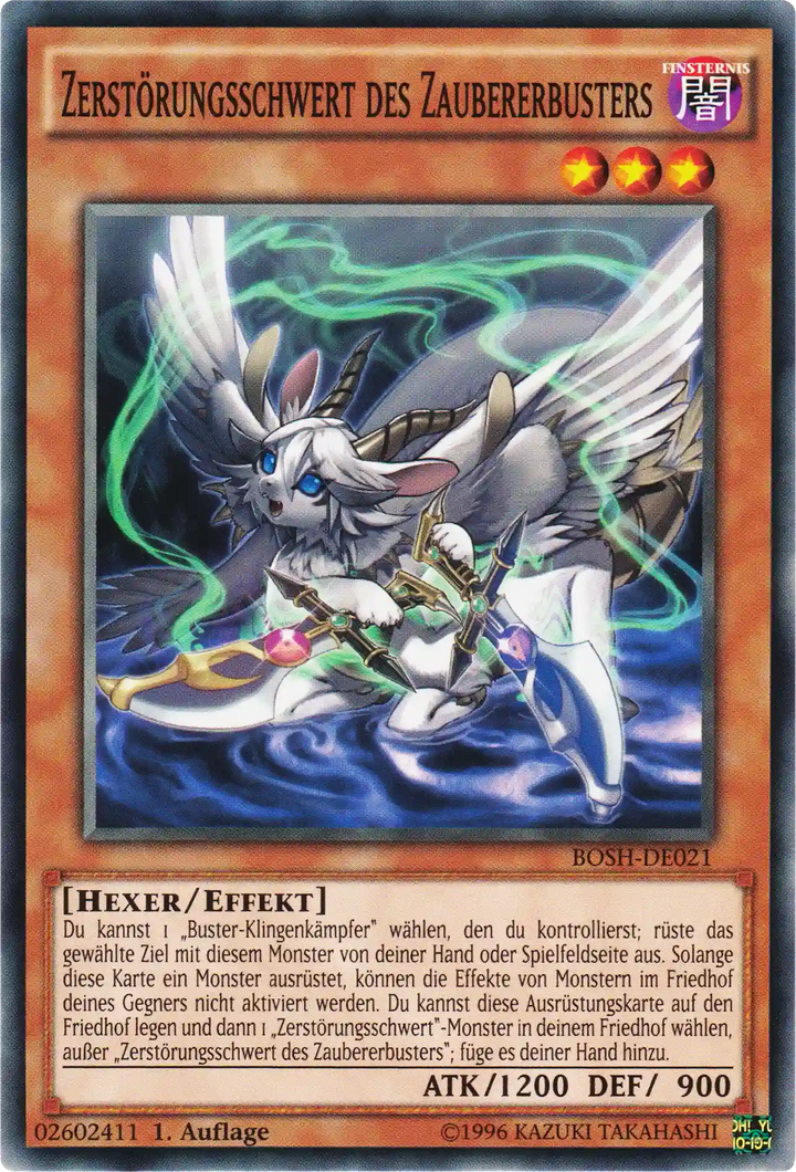 Zerstörungsschwert des Zaubererbusters Yu-Gi-Oh! Karte BOSH-DE021 Common