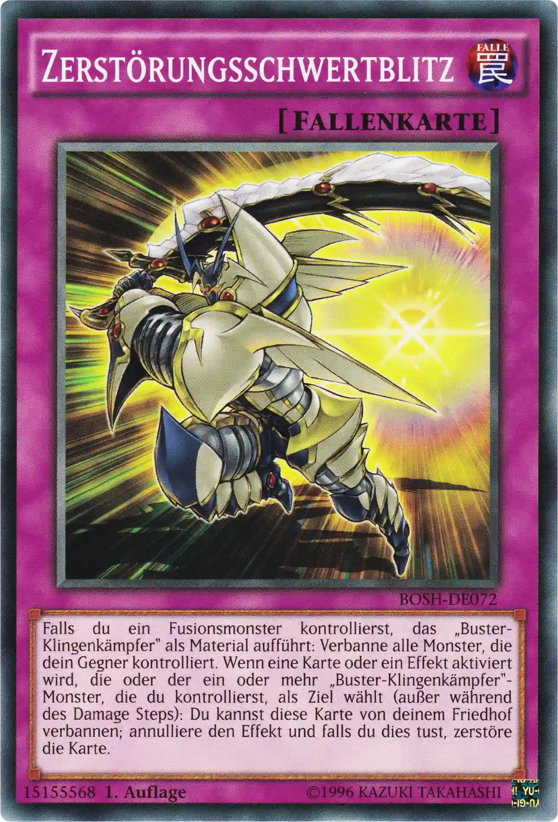 Zerstörungsschwertblitz Yu-Gi-Oh! Karte BOSH-DE072 Common