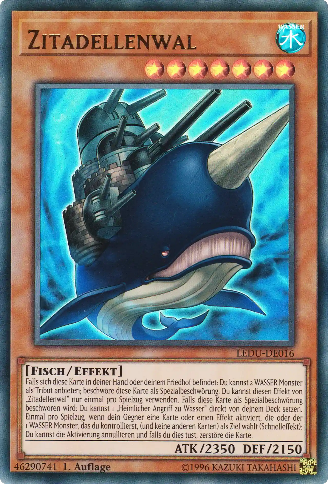 Zitadellenwal Yu-Gi-Oh! Karte LEDU-DE016 Ultra Rare