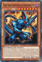 Zoa das teuflische Ungeheuer Yu-Gi-Oh! Karte ROTA-DE007 Common