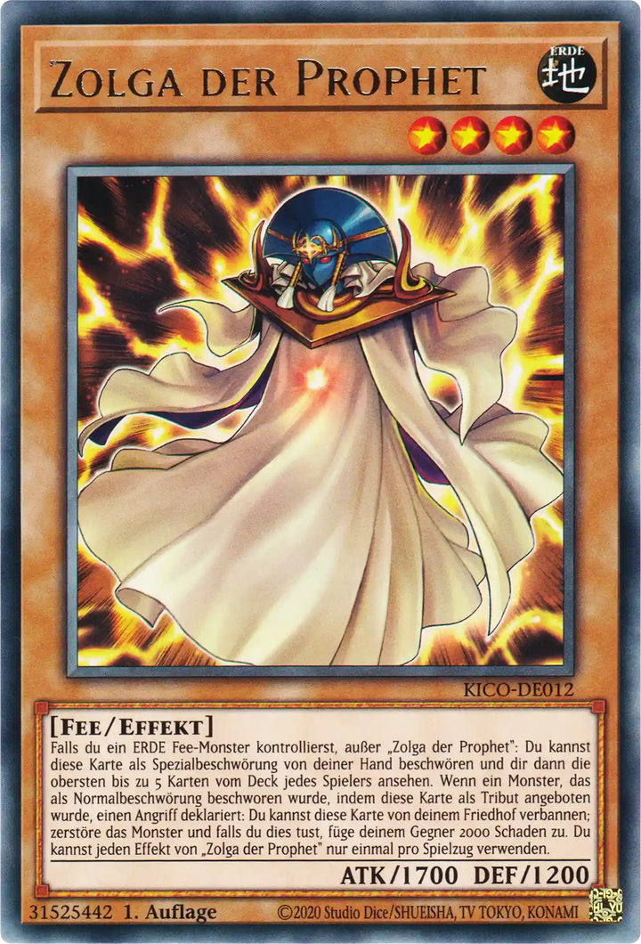 Zolga der Prophet Yu-Gi-Oh! Karte KICO-DE012 Rare