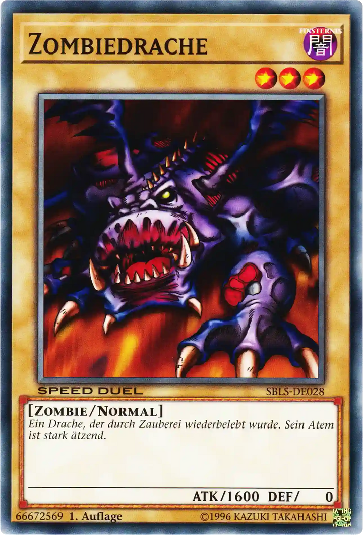 Zombiedrache Yu-Gi-Oh! Karte SBLS-DE028 Common