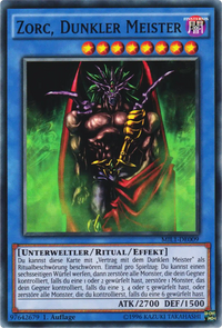 Zorc, Dunkler Meister Yu-Gi-Oh! Karte MIL1-DE009 Common
