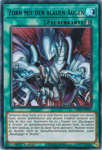 Zorn mit den blauen Augen Yu-Gi-Oh! Karte LDS2-DE029 Purple Ultra Rare