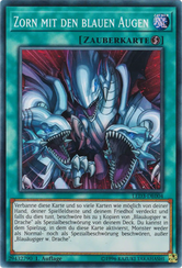 Zorn mit den blauen Augen Yu-Gi-Oh! Karte LED3-DE004 Ultra Rare