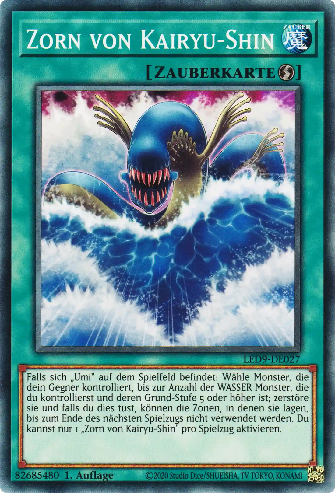 Zorn von Kairyu-Shin Yu-Gi-Oh! Karte LED9-DE027 Common