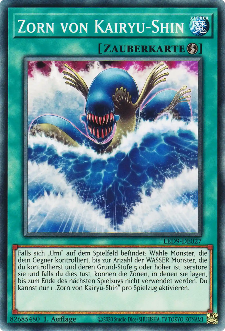 Zorn von Kairyu-Shin Yu-Gi-Oh! Karte LED9-DE027 Common