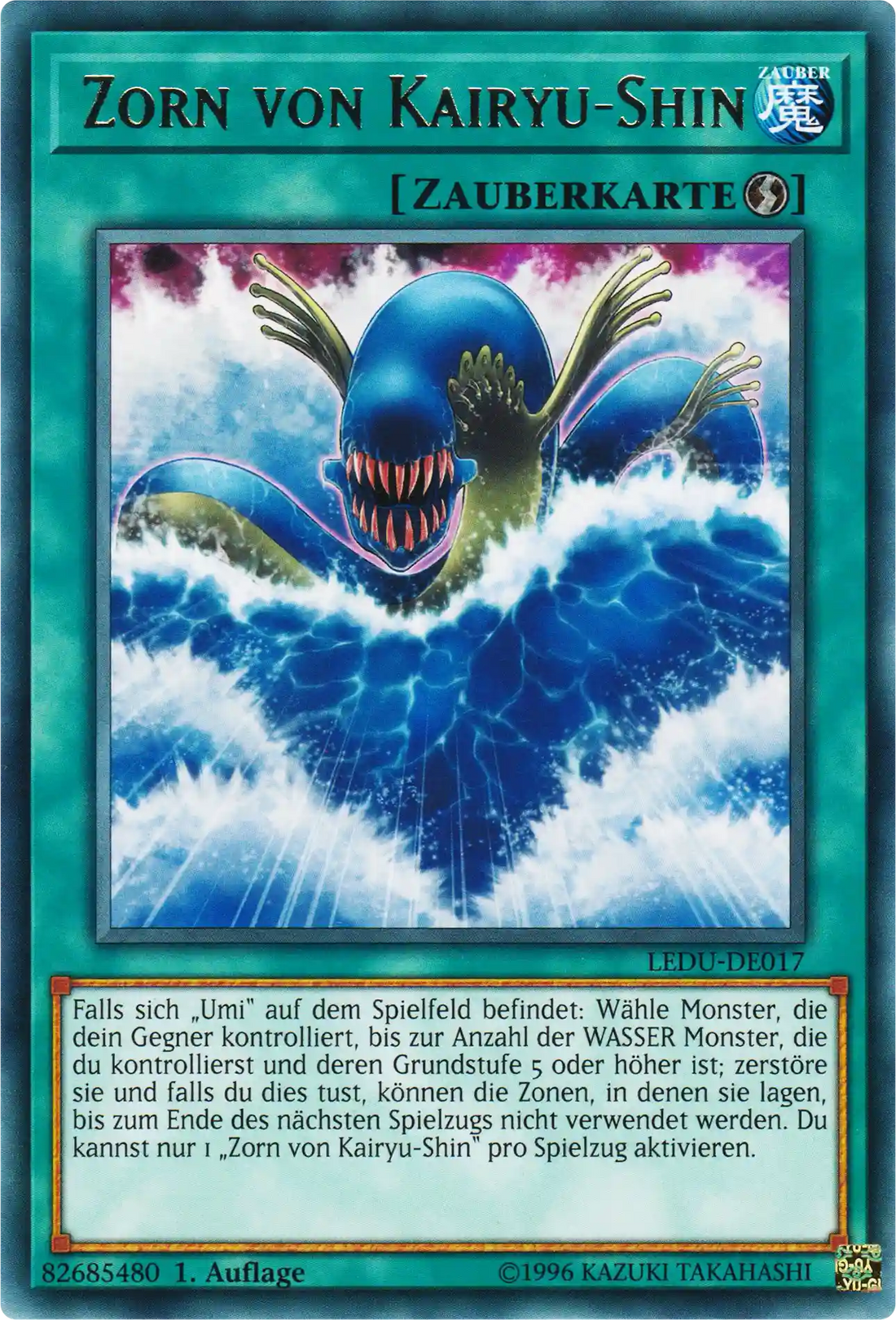 Zorn von Kairyu-Shin Yu-Gi-Oh! Karte LEDU-DE017 Rare