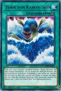 Zorn von Kairyu-Shin Yu-Gi-Oh! Karte LEDU-DE017 Rare