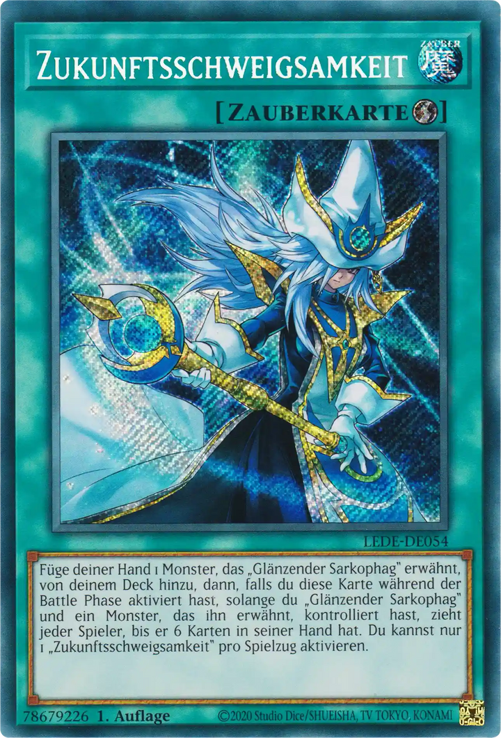 Zukunftsschweigsamkeit Yu-Gi-Oh! Karte LEDE-DE054 Secret Rare