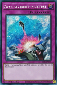 Zwangsevakuierungsgerät Yu-Gi-Oh! Karte RA01-DE069 Secret Rare