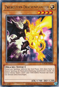 Zwergstern-Drachenplaneter Yu-Gi-Oh! Karte TOCH-DE034 Rare