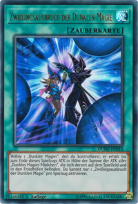 Zwillingsausbruch der Dunklen Magie Yu-Gi-Oh! Karte DUPO-DE018 Ultra Rare